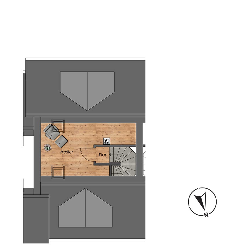 Bentje Grundriss Atelier